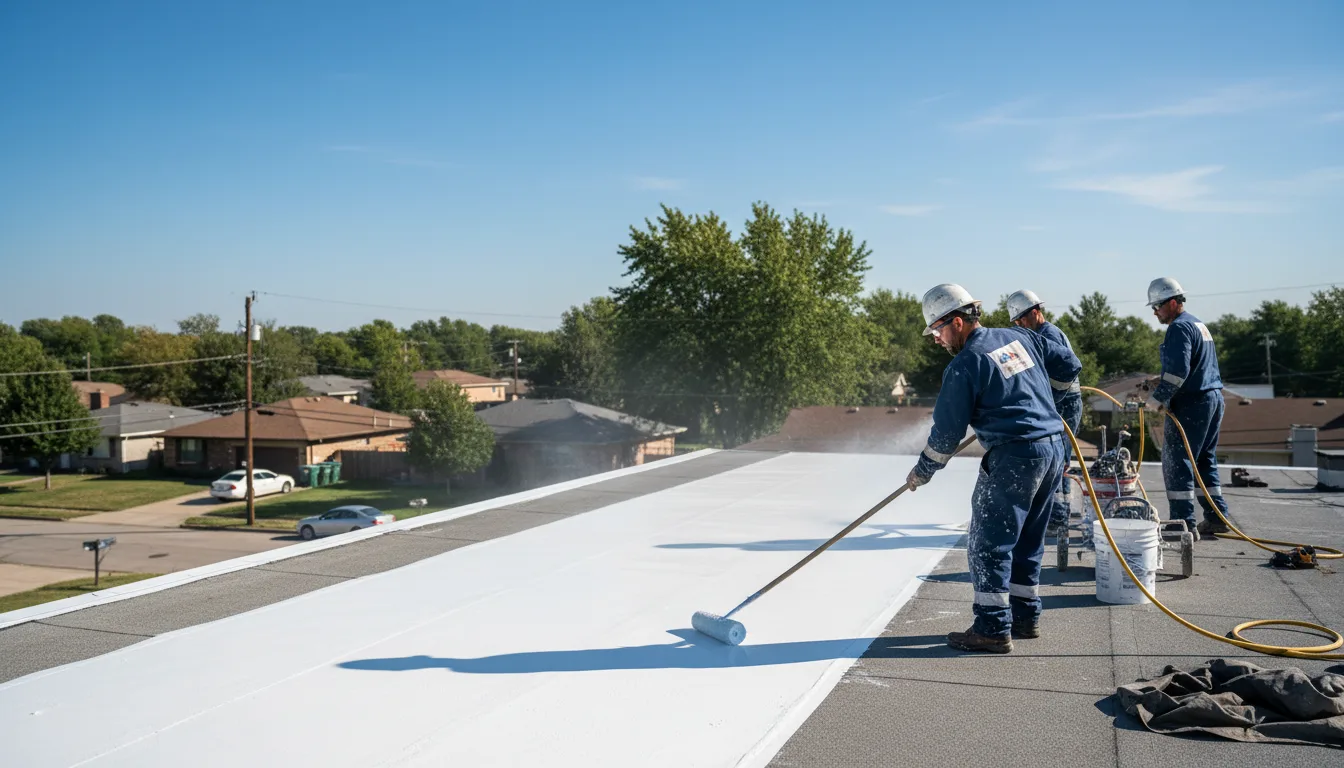 Commercial roof coating in Bardwell, TX near me